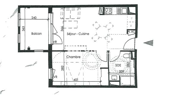 Location Appartement 2 pièces 42.67 m² - Le Pontet 84130