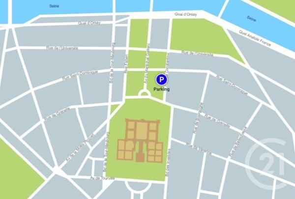Parking à vendre  12 m 2   PARIS  - 75007