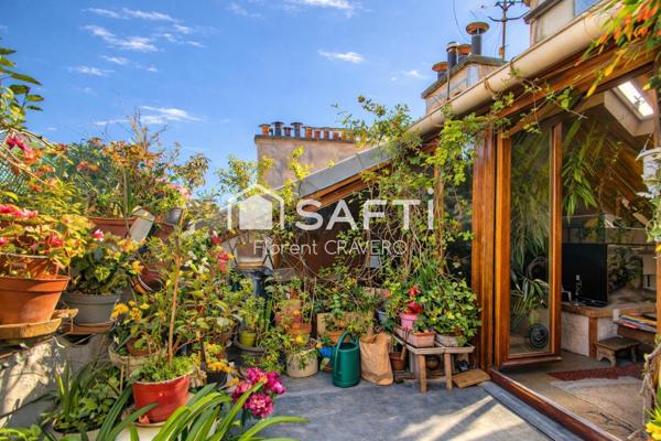 84 m² au sol, dernier étage, calme absolu