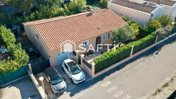 Maison T4 de 116,17m2 de plain pied avec piscine et garage
