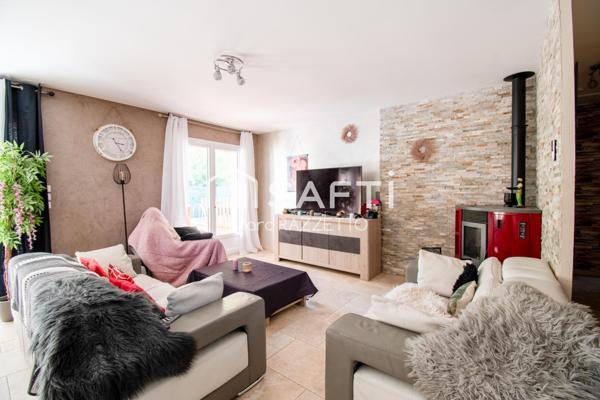 Maison T4 de 116,17m2 de plain pied avec piscine et garage