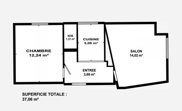 EXCLUSIVITÉ  - Appartement 2 pièces 37m² lumineux et sans vis à vis  – rue Noisy-le-Sec - Les Lilas