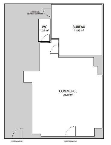 Local d'activité Rouen 40. m2