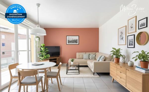 Craponne - Appartement T2 avec terrasse et place de stationnement extérieur