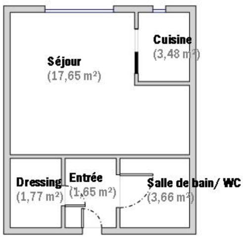 Bastille - Chemin Vert - Joli studio ensoleillé - 4ème étage avec ascenseur