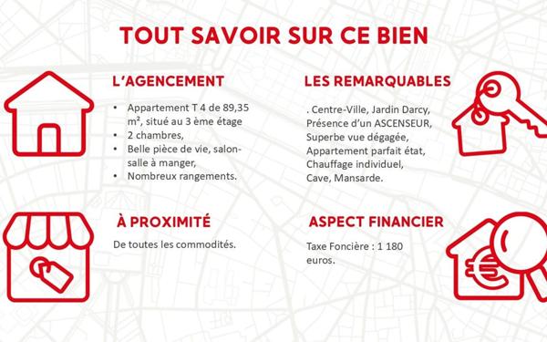 Appartement à vendre    4 pièces • 89,35 m2 Dijon