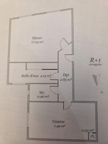 Appartement 1 pièce - 33 m² Exclusivité