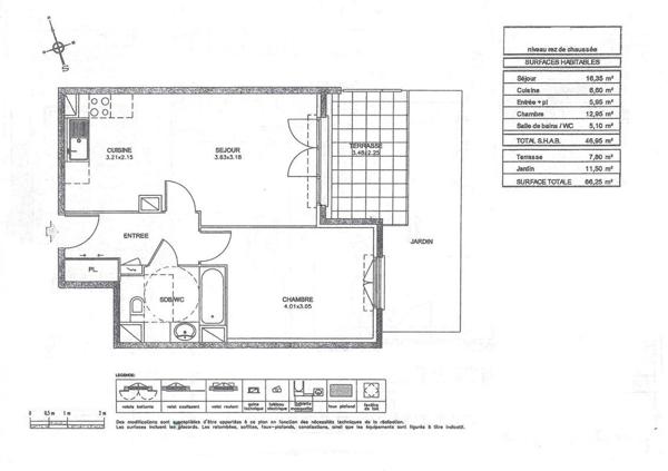 Charmant T2 d'environ 47m² avec terrasse, jardinet, garage et piscine, Résidence La Closerie au Muy