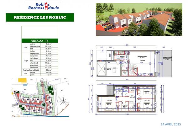 Maison Robiac-Rochessadoule 4 pièces 93 m²