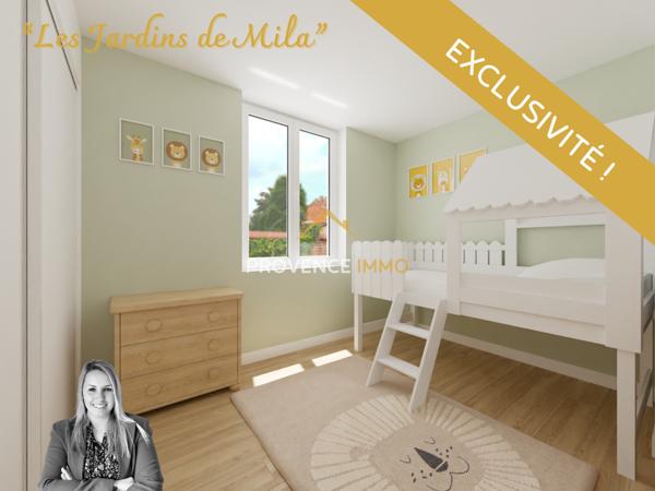 Salon-de-Provence (13300) Bienvenue aux Jardins de Mila - 10 maisons neuves 3 ou 4 pièces - Eligible au PTZ
