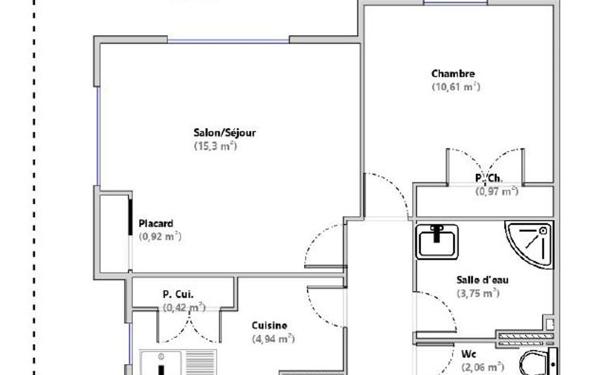 Appartement à vendre    2 pièces • 45 m2 Villeneuve-Loubet