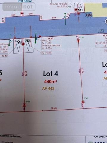 Terrain à Batir à vendre à Pont-l'Abbé dans le Finistère (29120), ref : 023/1415