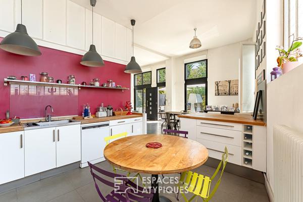 Maison-loft avec terrasse et jardin