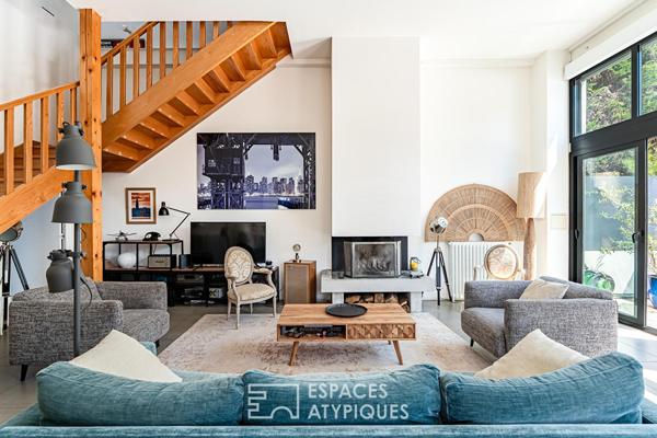 Maison-loft avec terrasse et jardin