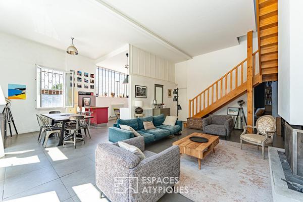 Maison-loft avec terrasse et jardin