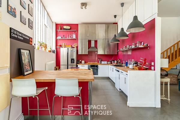 Maison-loft avec terrasse et jardin