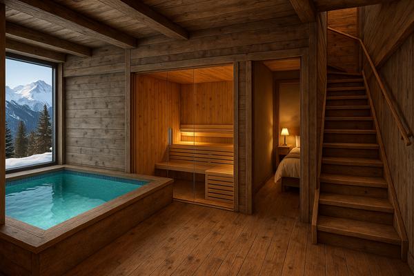 Les Belleville (73440) Magnifique chalet neuf avec piscine intérieure