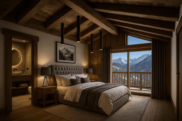 Les Belleville (73440) Magnifique chalet neuf avec piscine intérieure