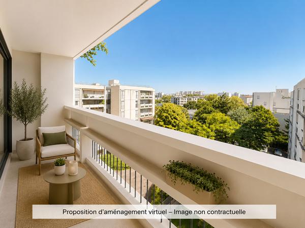 Limite Rueil - 3 pièces avec balcon et parking