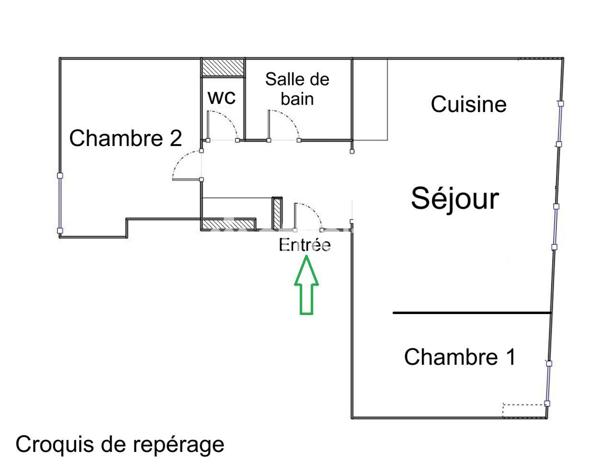 Appartement 3 pièces - 50 m²