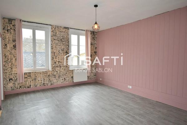 Maison 4 chambres, garage, cave, atelier et jardin
