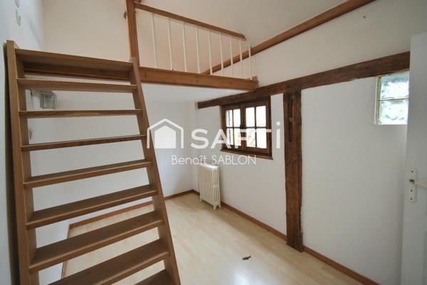 Maison 4 chambres, garage, cave, atelier et jardin