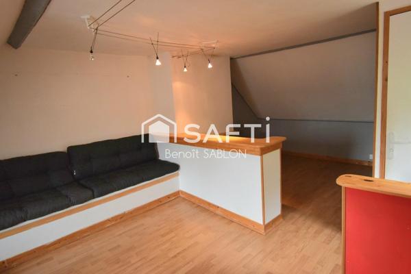 Maison 4 chambres, garage, cave, atelier et jardin