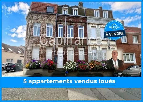 Spécial Investisseurs: 5 appartements loués dans une maison rénovée CALAIS centre (62)