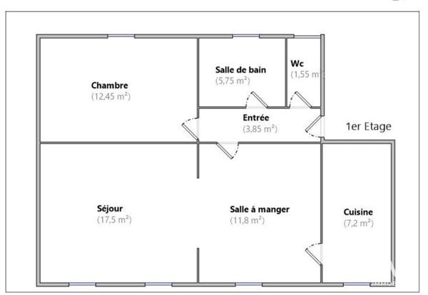 Appartement à vendre 3 pièces 62 m² Melun