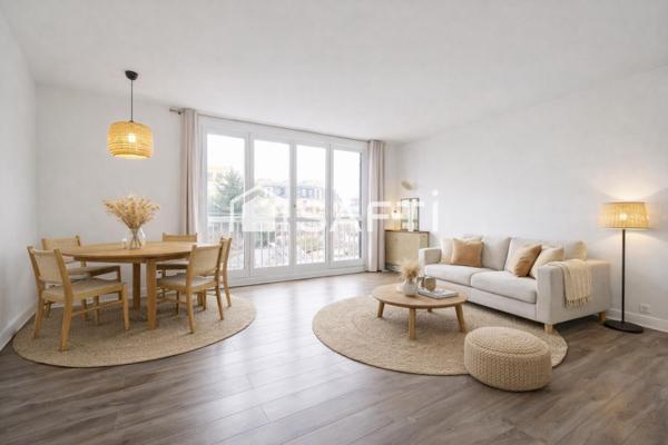 Appart. 2 pièces clair, au calme et sans aucun vis à vis