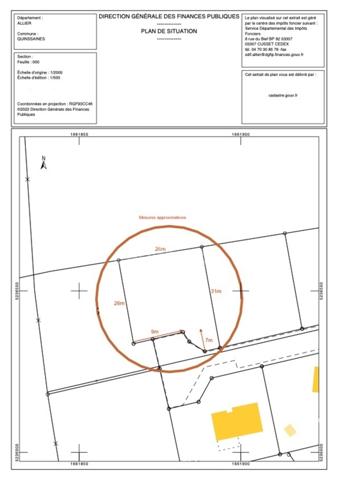 Terrain à vendre Quinssaines (03) - 694m² - Plat