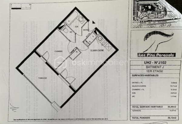 Appartement de 31,57 m²