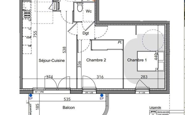 Appartement à vendre    3 pièces •  Toulon