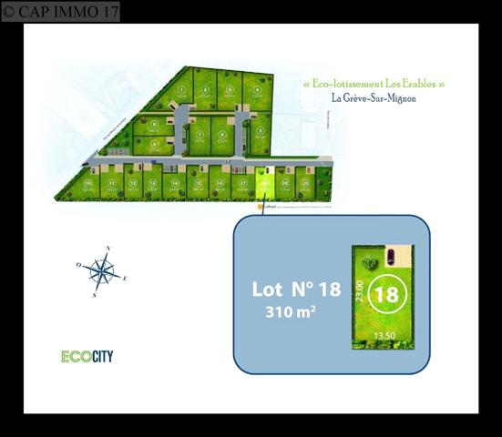Terrain de 310 m² en vente à AXE LA ROCHELLE - NIORT