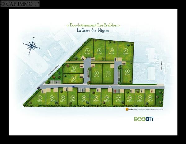 Terrain de 310 m² en vente à AXE LA ROCHELLE - NIORT