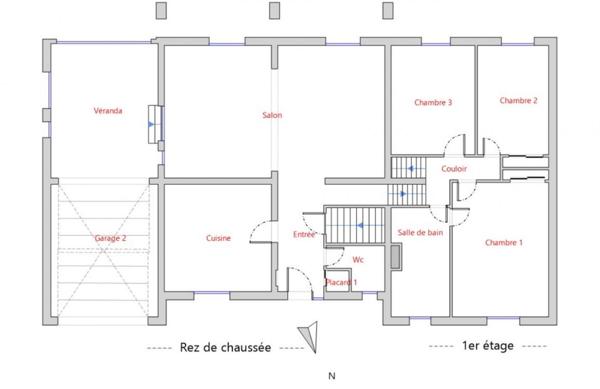 Maison à fort potentiel - PUILBOREAU limite La Rochelle Lafond 6 pièce(s)- 4 chambres, 118 m2 sur 561m2 - 4 chambres