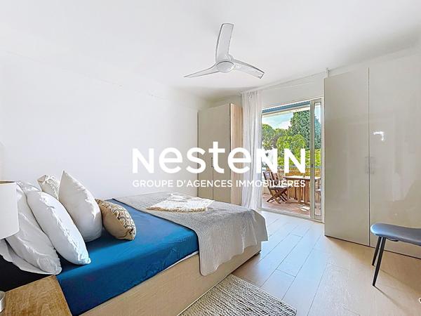 GOLFE JUAN - 2 P - 60m2- Vue mer - TERASSE 14m² - RENOVE - SUD