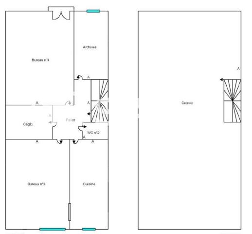 IMMEUBLE pour commerce et/ou habitation + cour