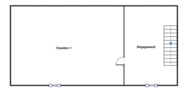 Maison de bourg avec 1 chambre