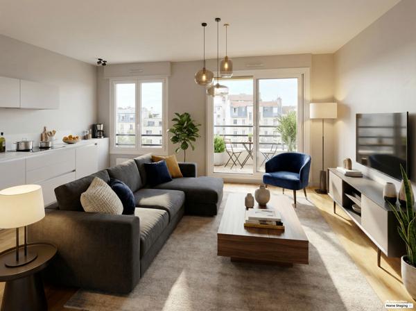 Grand F2 Parfait Etat au soleil étage élevé deux balcons