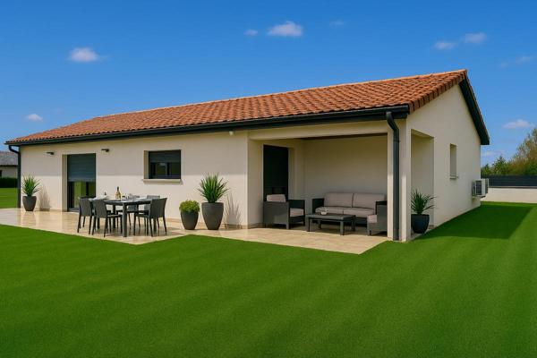 Plain-pied 2021 ,Lumineuse & clé en main .Secteur recherché de Villerest