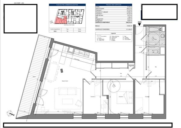 appartement à vendre 4 pièces CHAMBERY (73000)
