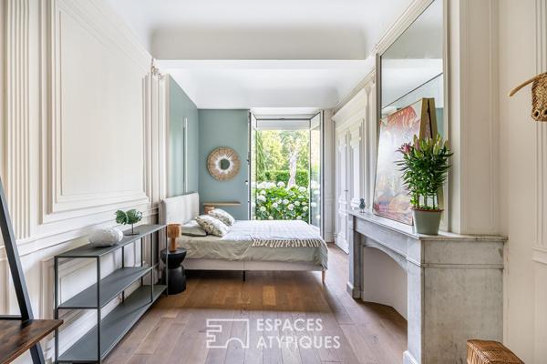 Location Meublée d’Exception : Appartement de Prestige en rez-de-jardin au coeur d’une bâtisse en Pierres Dorées
