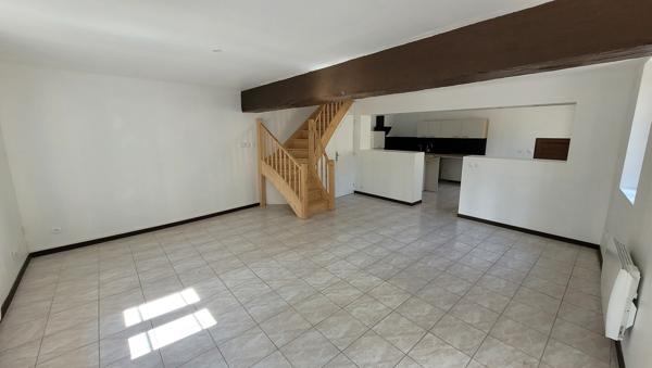 Maison 91m² hab, cuis,s/séjour, 3 ch + cave dépendance / terrain 694m²