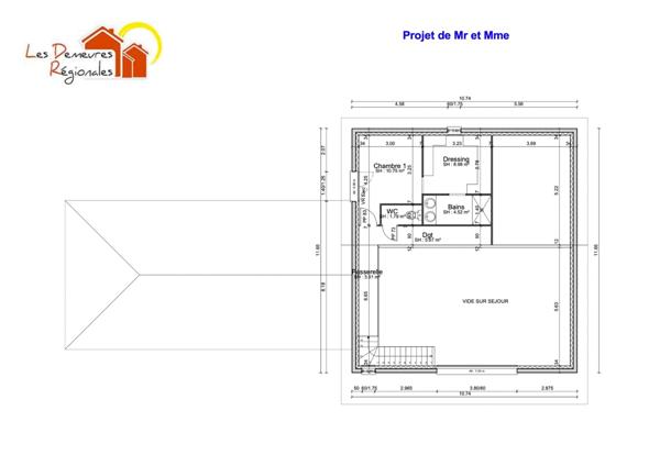 Terrain 1500 m2 constructible proche PONT DE VAUX viabilisé !