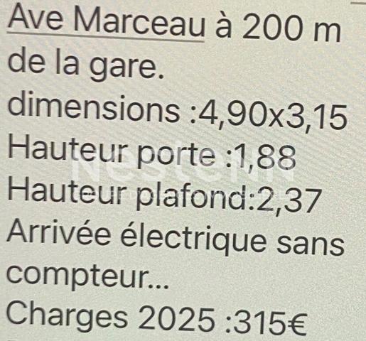 LARGE BOX en sous-sol Courbevoie 15.45 m2