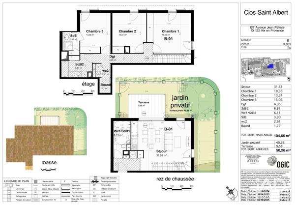 Appartement à vendre 4 pièces 104 m² Aix-en-Provence