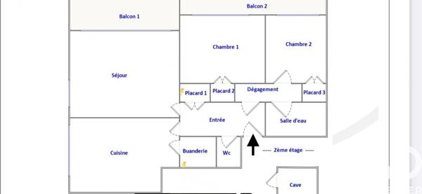 Appartement à vendre 3 pièces 64 m² Verrières-le-Buisson
