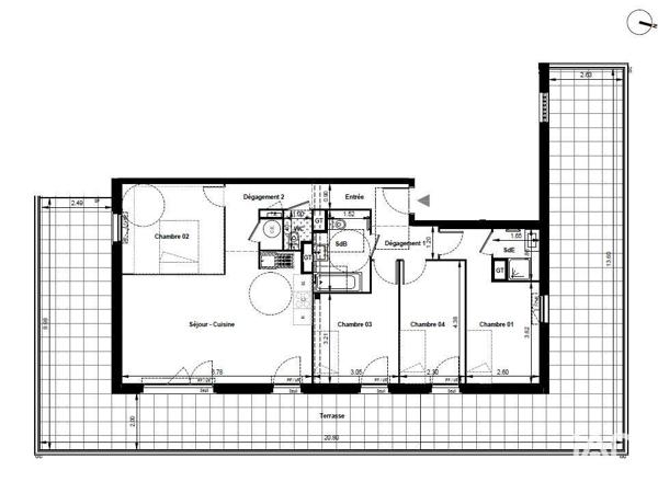 Appartement à vendre 5 pièces 91 m² Avignon