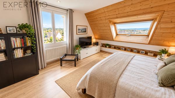 SAINT-NIC – PLAGE DE PENTREZ À PIED – VUE MER – MAISON RÉNOVÉE AVEC STUDIO INDÉPENDANT